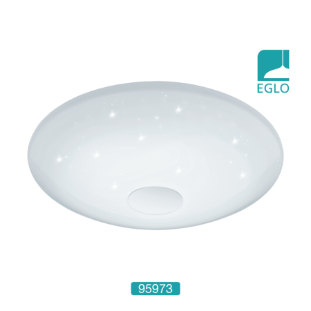 White Sparkle Effect Tuneable White Ceiling Light