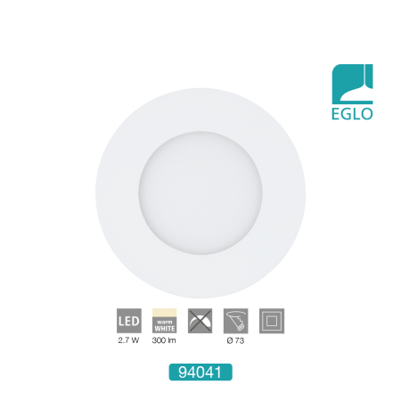 2.7 W LED Recessed Downlight