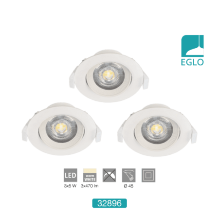 3x5W Recessed LED Downlights