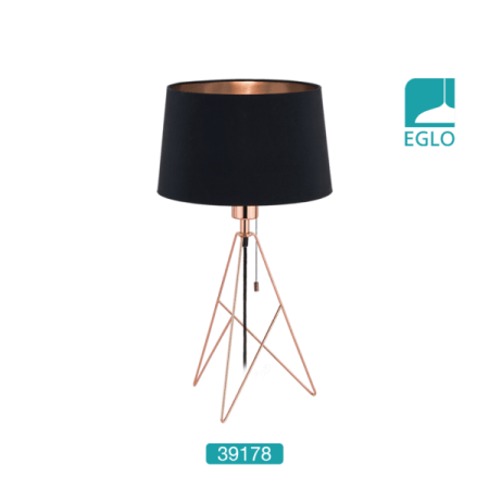 Copper Tripod Table Lamp