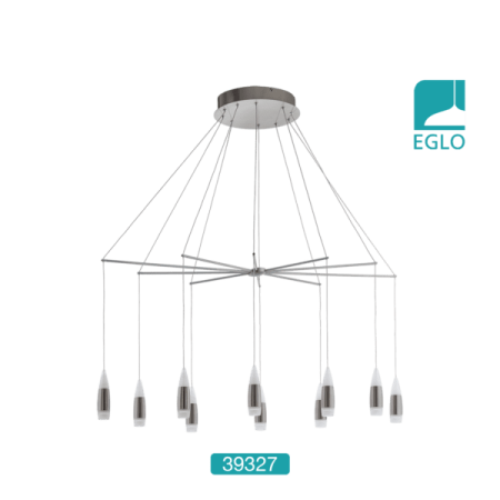 10 LED Pendants Satin Nickel