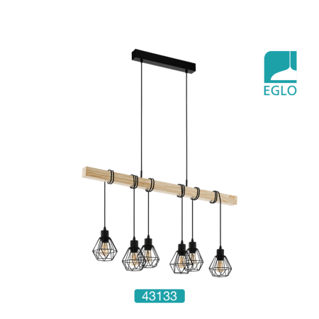 Vintage 5 Pendant Black Brown