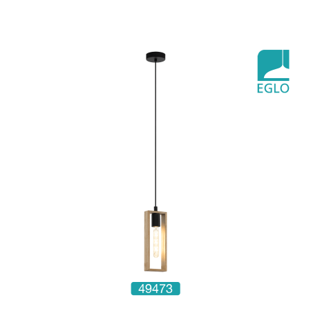 Wooden Rectangular Ceiling Pendant