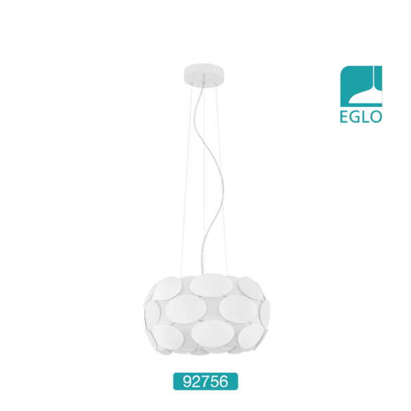 3 Light Ceiling Pendant White