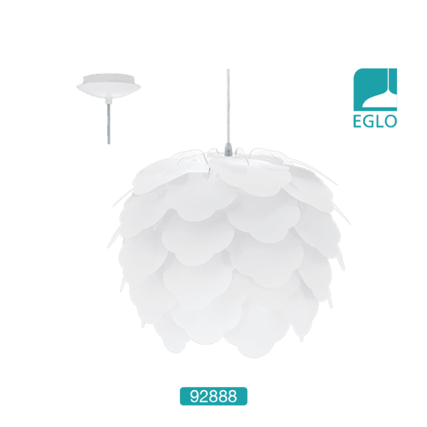 1 Light Ceiling Pendant White