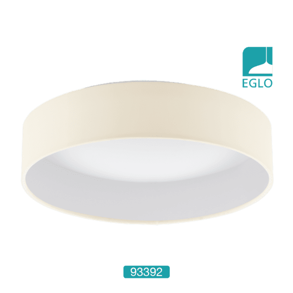 Fabric LED Ceiling Fitting Cream