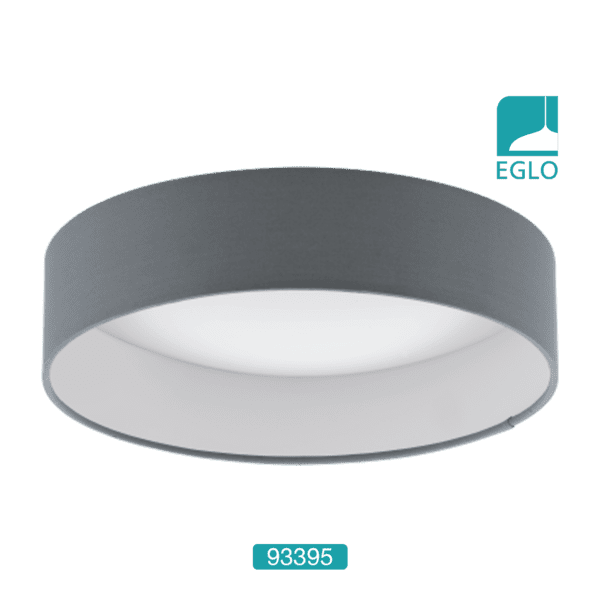 Fabric LED Ceiling Fitting Anthracite
