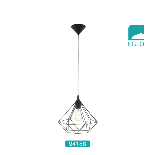 Vintage Wide Black Pendant