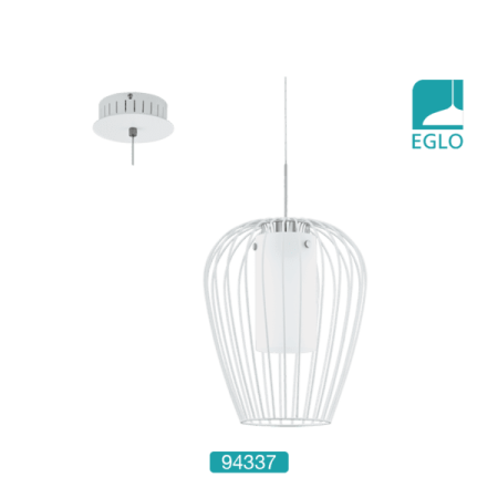 Ceiling Pendant White Chrome