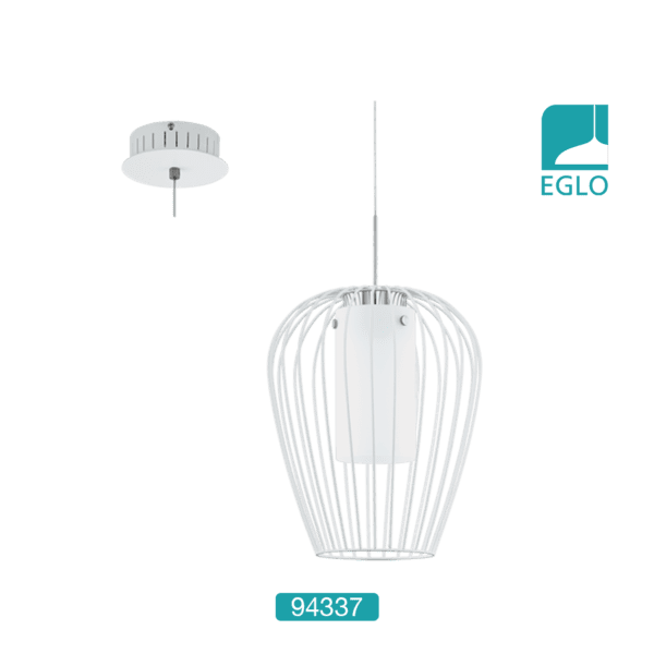 Ceiling Pendant White Chrome