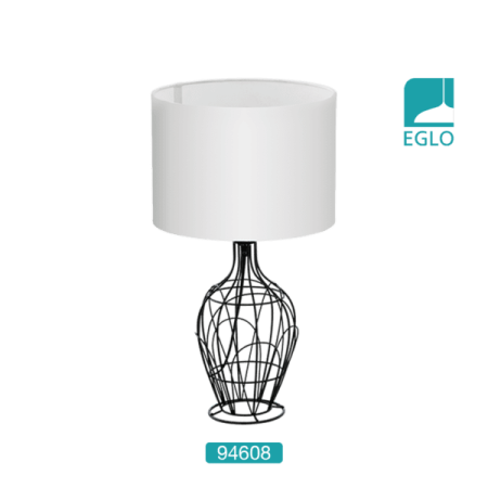 1 Light Table Lamp Brushed Chrome Black