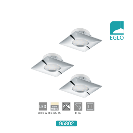 3x6W LED Recessed Downlight
