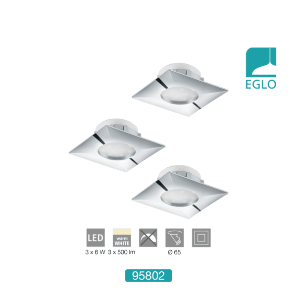 3x6W LED Recessed Downlight
