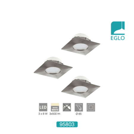 3x6W LED Downlight Recessed