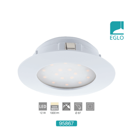 12W LED Downlight recessed