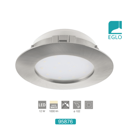 12W Downlight Satin Nickel