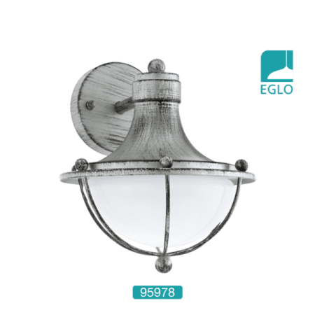 1 Light Exterior Wall Light Antique Silver