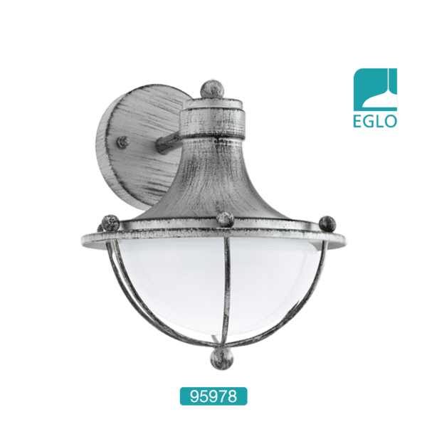 1 Light Exterior Wall Light Antique Silver