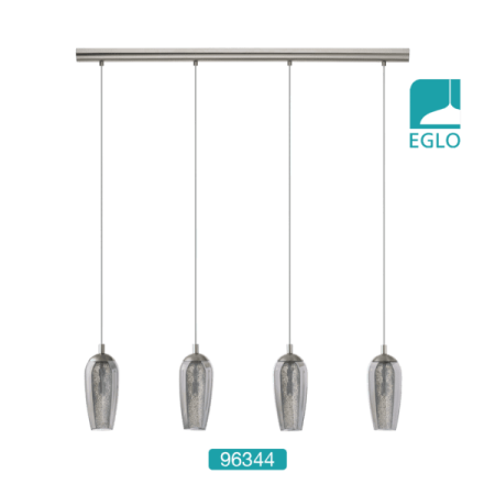 4 light Pendant Satin Nickel