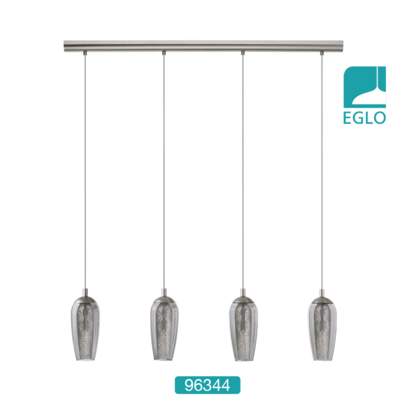 4 light Pendant Satin Nickel