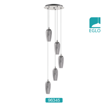 5 light Pendant Satin Nickel