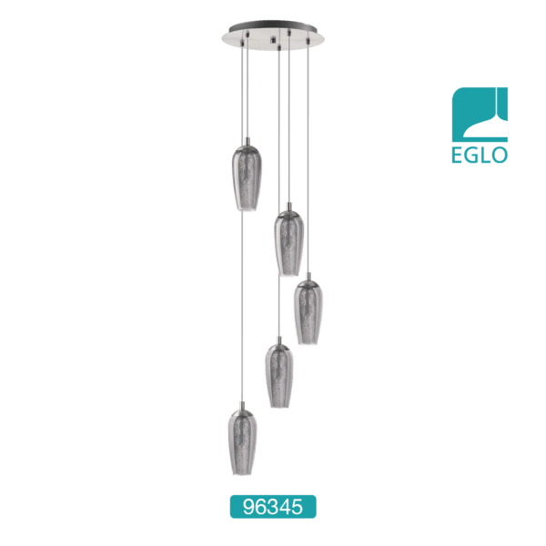 5 light Pendant Satin Nickel