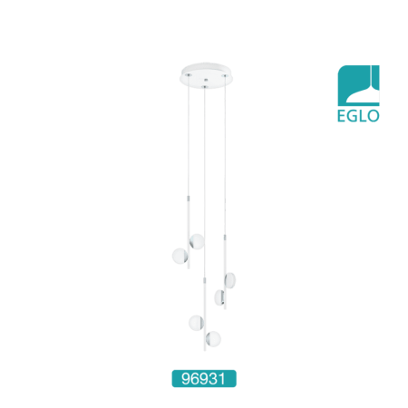 LED Pendant White Chrome