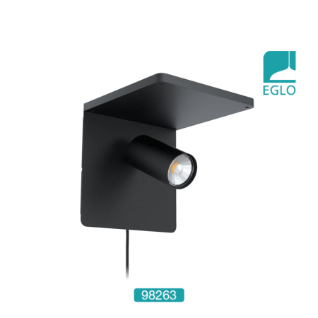 QI charger_black wall light