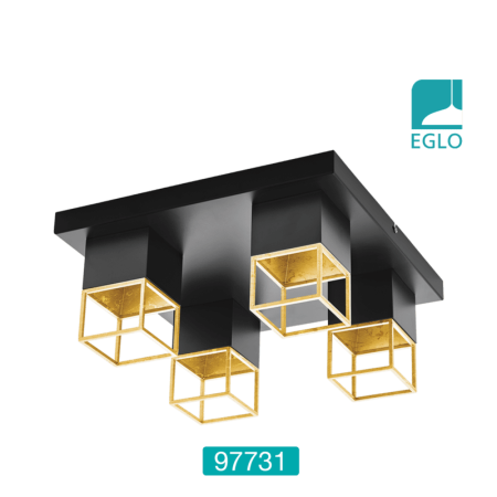 Ceiling Light Black Gold