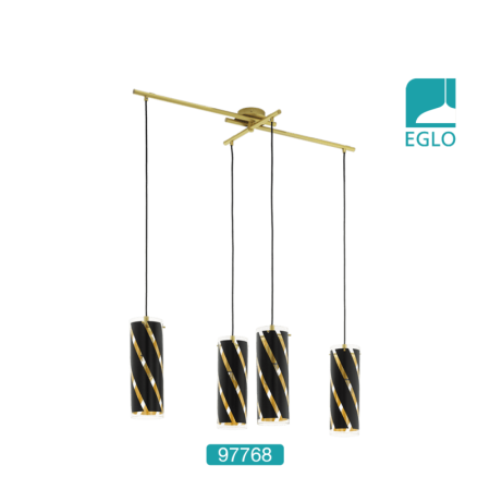 4 light Pendant Gold-Colored