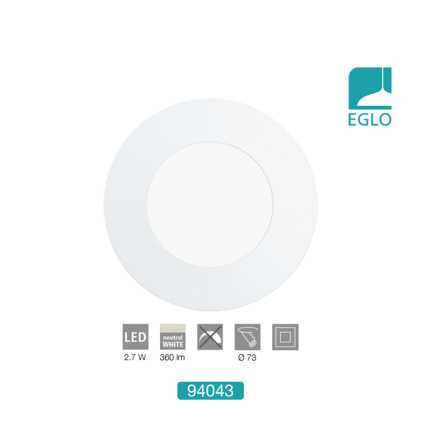 2.7W LED Recessed Downlight
