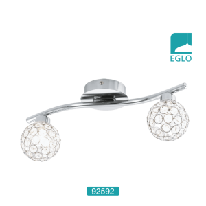 Ceiling Spotlight In Chrome And Crystal