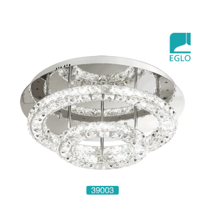 Crystal & Chrome Halo Feature Ceiling Light