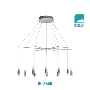 10 LED Pendants Satin Nickel