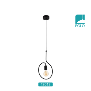 Single Ceiling Pendant Black