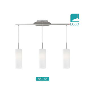 Glass 3 Lamp Ceiling Pendant