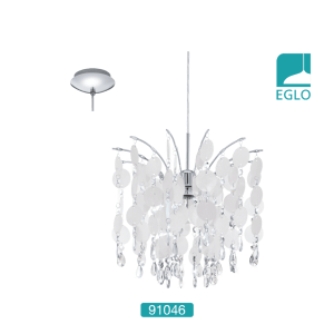 Pendant Brushed Chrome and Pearl