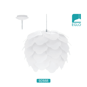 1 Light Ceiling Pendant White