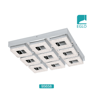 9 Square LED Crystal Ceiling Fitting