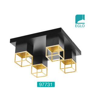 Ceiling Light Black Gold