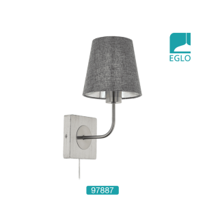 Wall Light White-Patina Satin Nickel