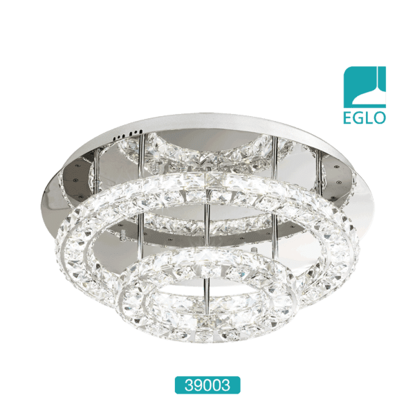 Crystal & Chrome Halo Feature Ceiling Light