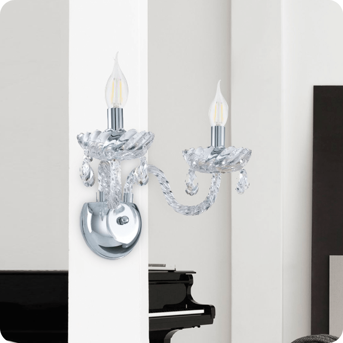 Wall Light Polished Chrome - Image 2