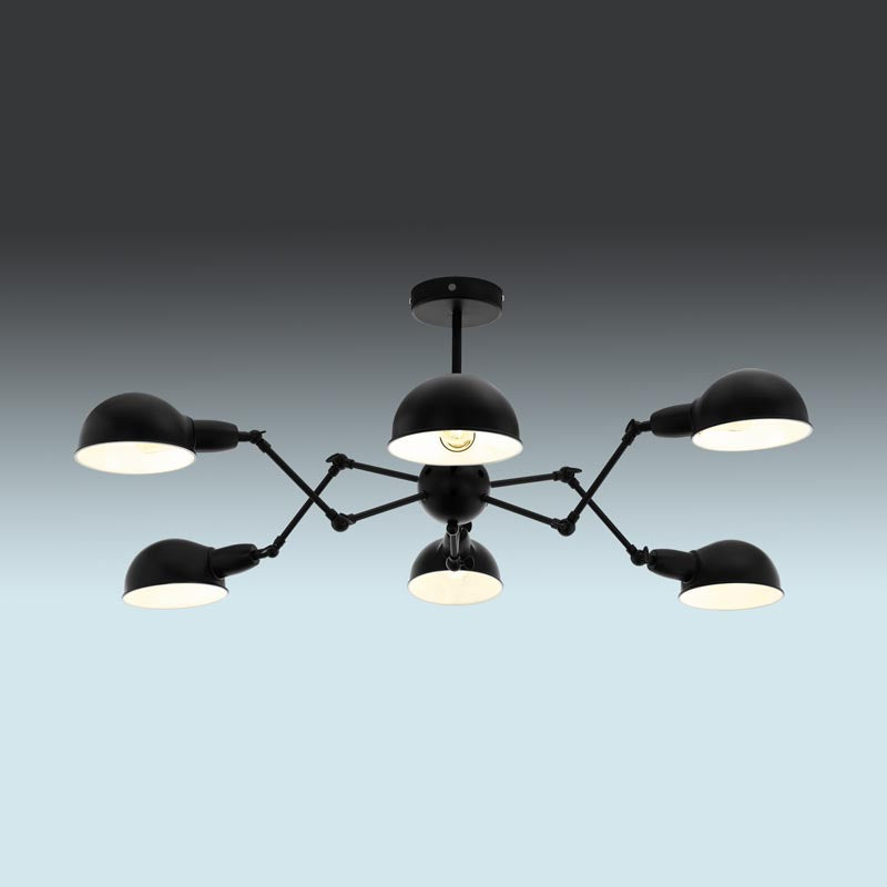 6 Light Semi Flush Ceiling Light - Image 2