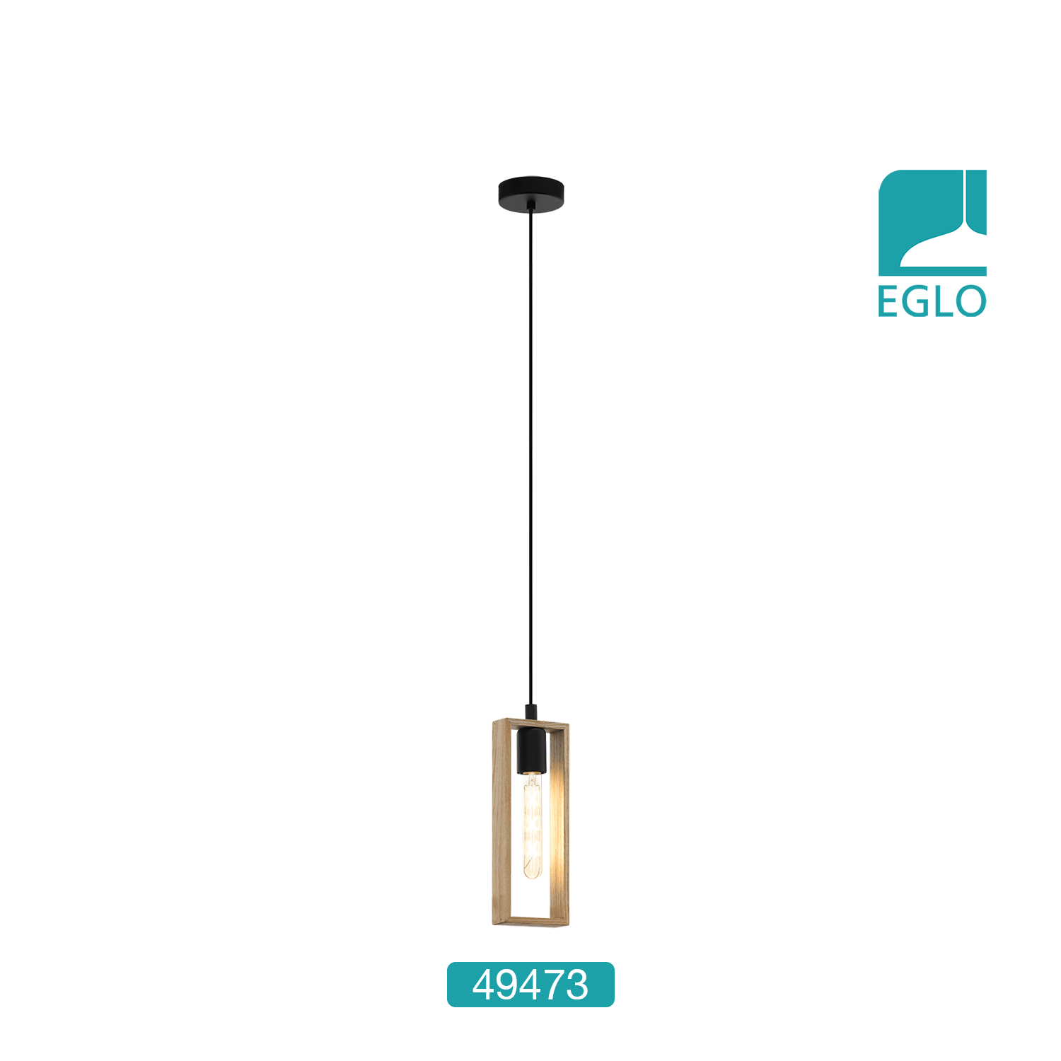 Wooden Rectangular Ceiling Pendant