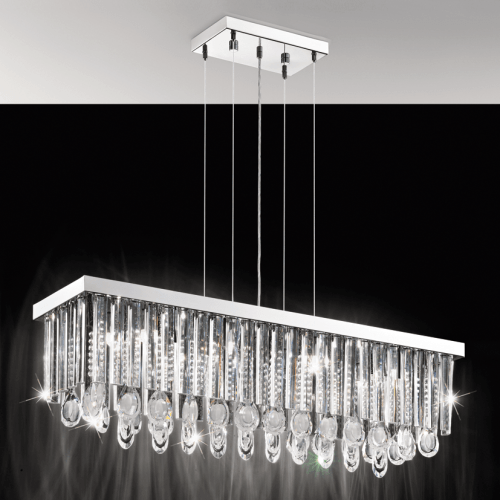 Crystal Pendant 11 Light Polished Chrome - Image 2