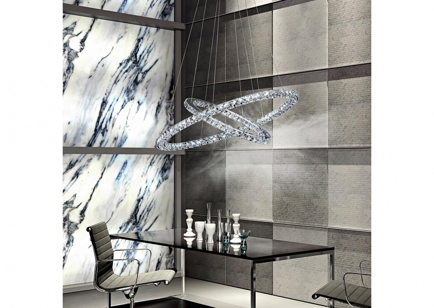 LED Crystal Ceiling Pendant - Image 4