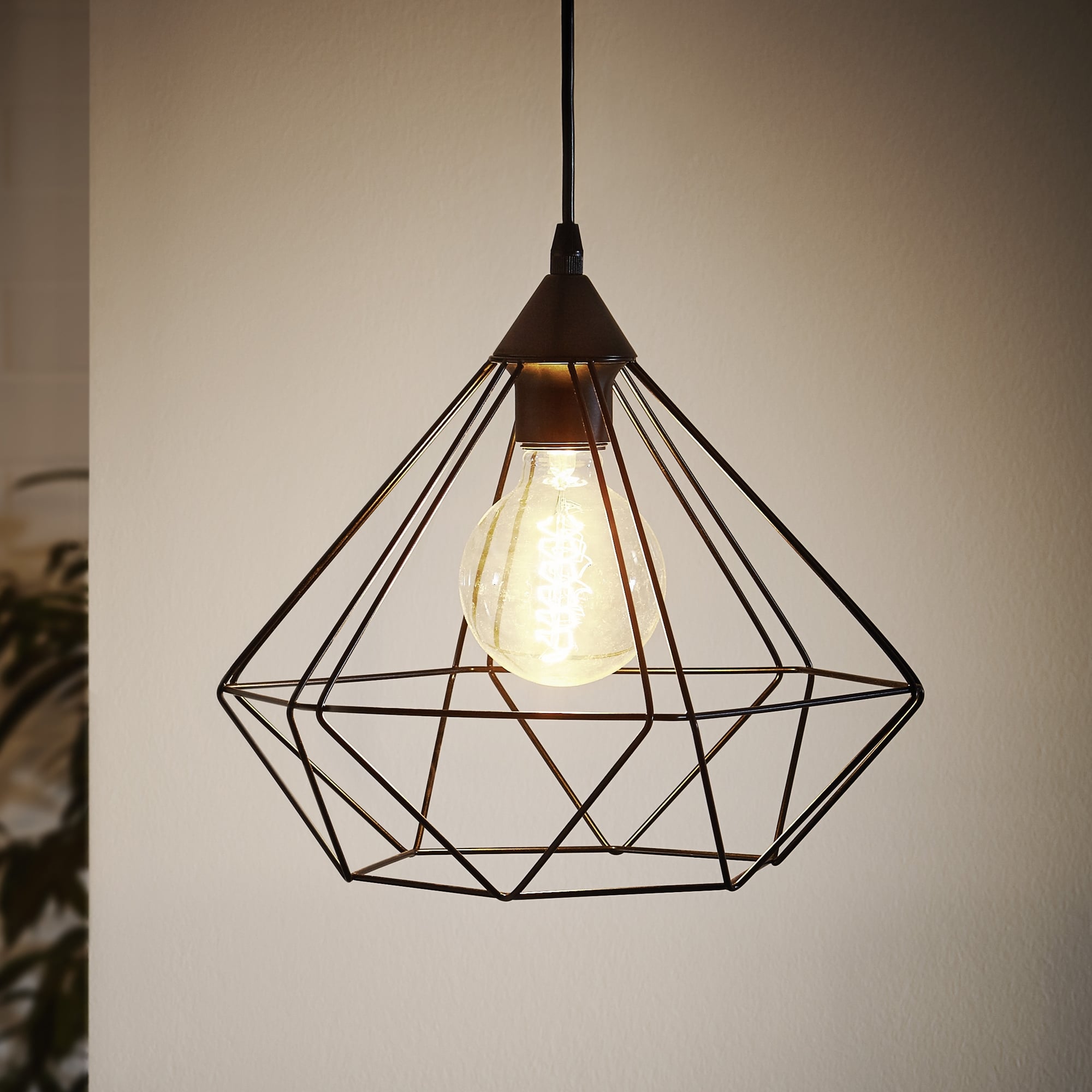 Vintage Wide Black Pendant - Image 2