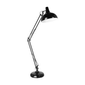 BORGILLIO floor luminaire;steel,black E27, 1X60W, IP20, L 380, H 1900, Base: Ø 340