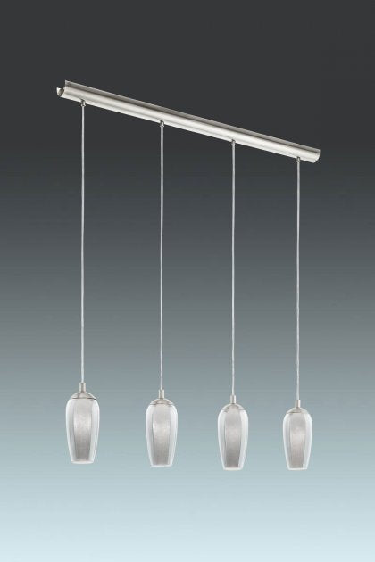 4 light Pendant Satin Nickel - Image 2